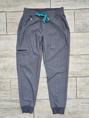 Figs Zamora Jogger Scrub Pants Women's Graphite Yoga Waistband Medical XXS/P